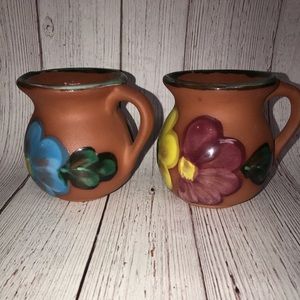 Handmade Clay Jarrito mugs from Mexico